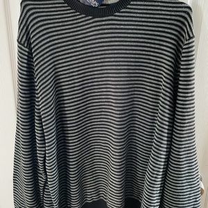 Chaps Sz xl men’s crewneck striped sweater NEW WITH TAGS